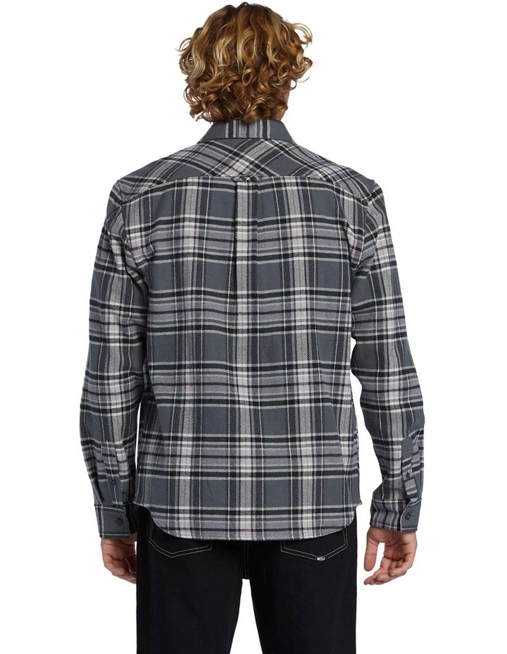 Intrepide Explorer Long Sleeve Flannel Shirt in Irongate image 2