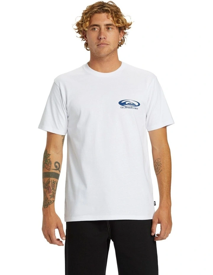 Orbital Oversized Short Sleeve T-Shirt in White image 1