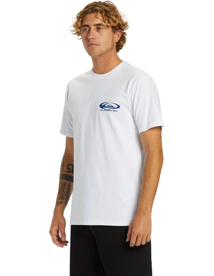 Orbital Oversized Short Sleeve T-Shirt in White image 3