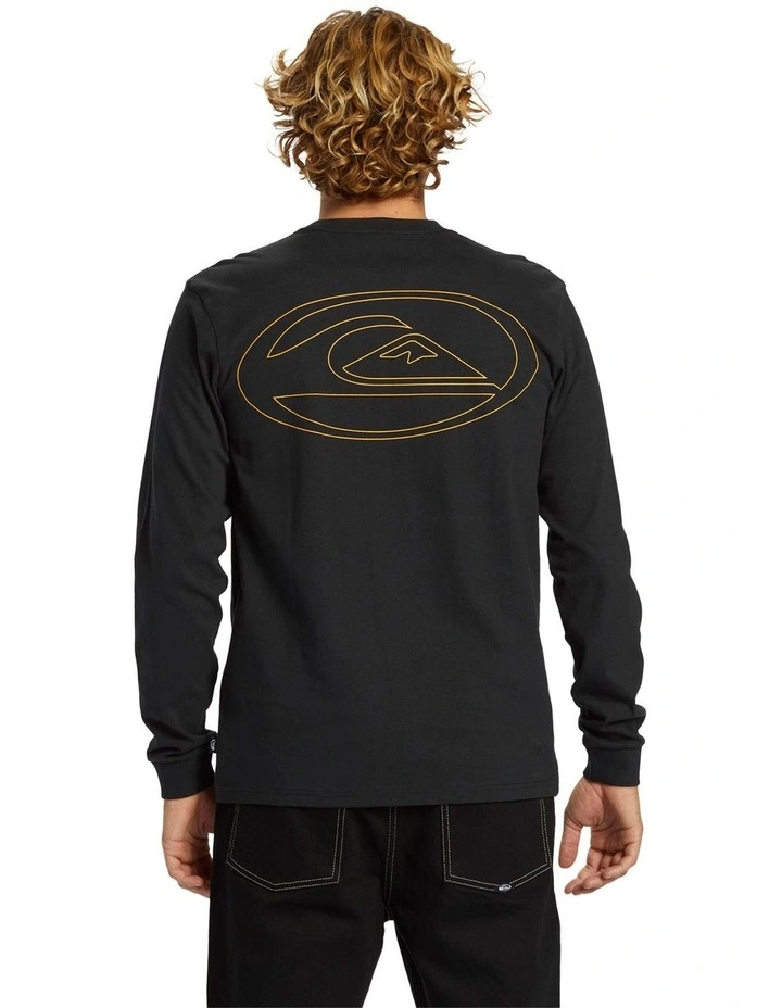 Pills Stn Long Sleeve T-shirt in Black image 2