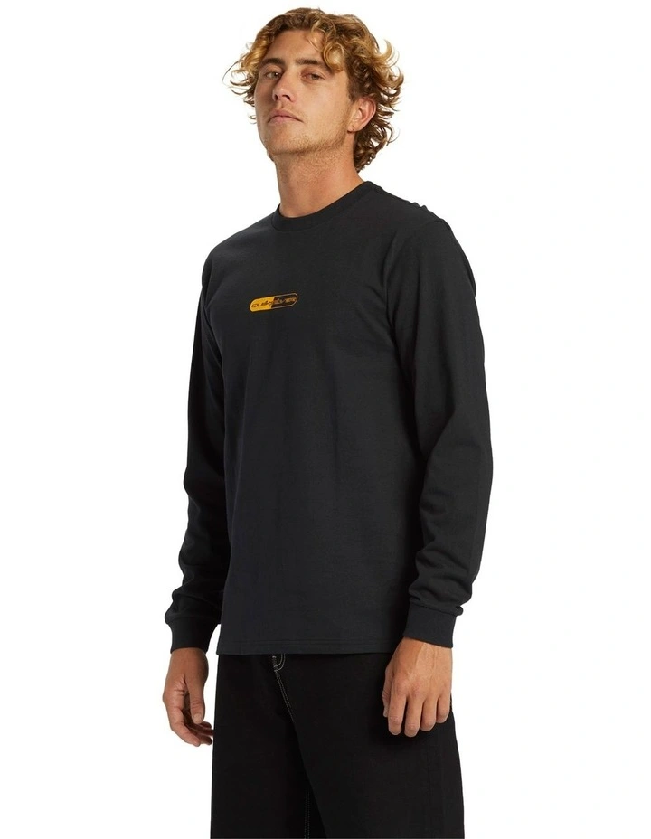 Pills Stn Long Sleeve T-shirt in Black image 3