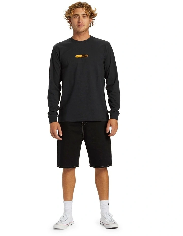 Pills Stn Long Sleeve T-shirt in Black image 5
