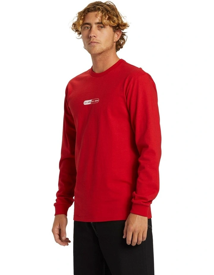 Pills Stn Long Sleeve T-shirt in Salsa image 3