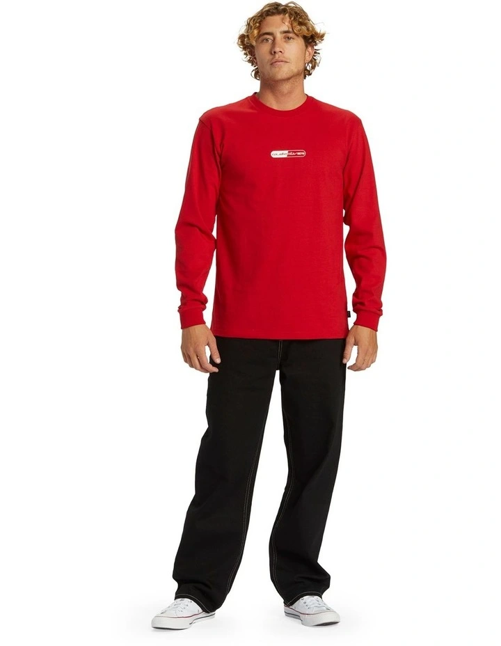 Pills Stn Long Sleeve T-shirt in Salsa image 5