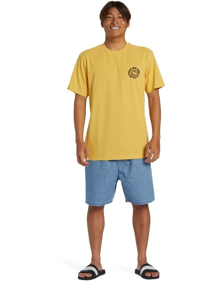 Deep Vision Short Sleeve T-shirt in Ochre image 5