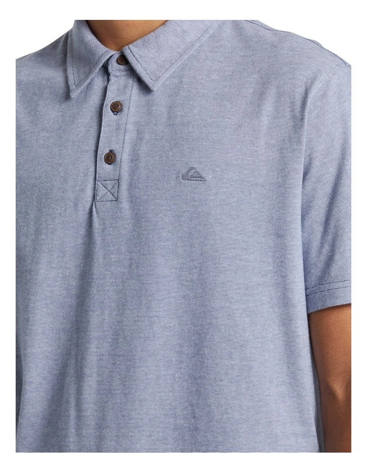Sunset Cruise Polo Shirt in Vintage Indigo image 4