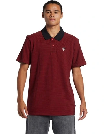 Mercury Short Sleeves Polo T-shirt in Red