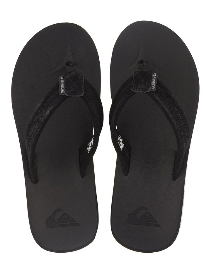 Carver Suede Recycled Sandals in Black image 4