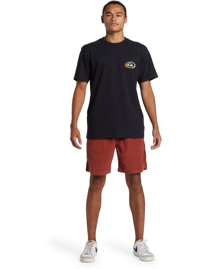 Taxer Cord Corduroy Walk Shorts in Henna image 5