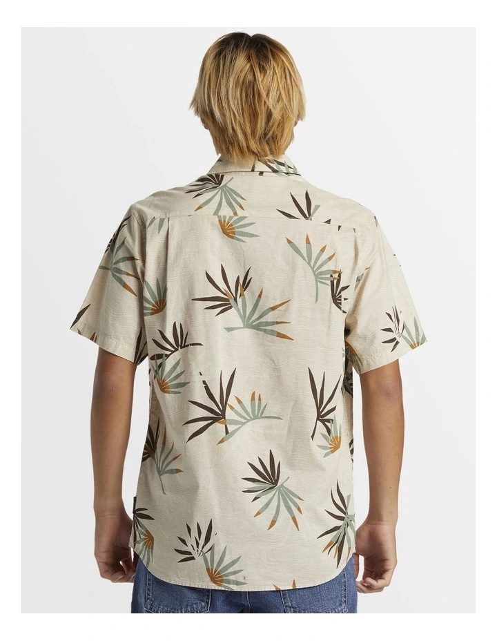 Apero Classic Short Sleeves Shirt in Beige image 2