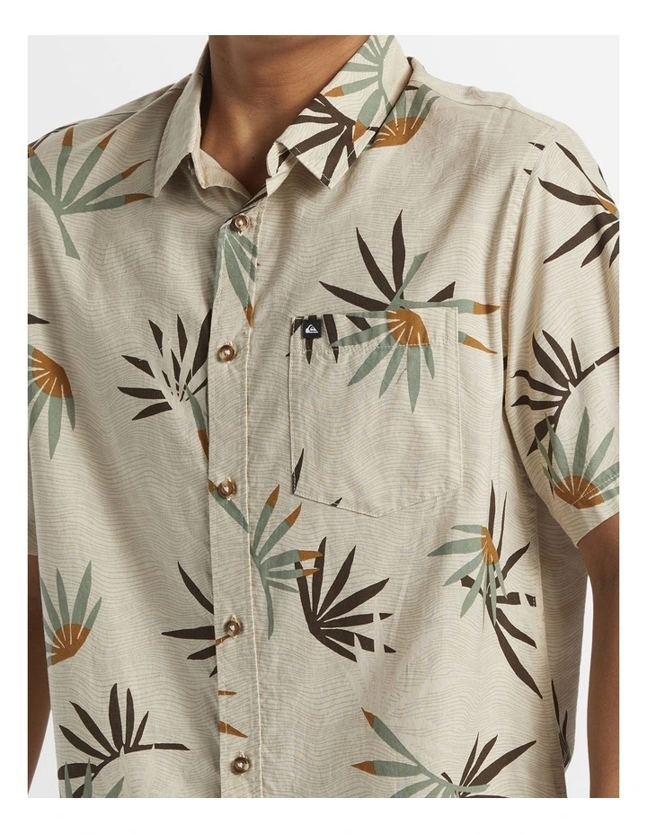 Apero Classic Short Sleeves Shirt in Beige image 4