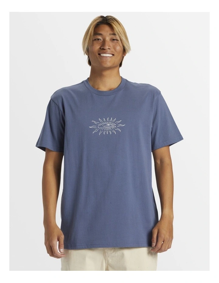 Sun Flare Short Sleeves T-shirt in Indigo image 1