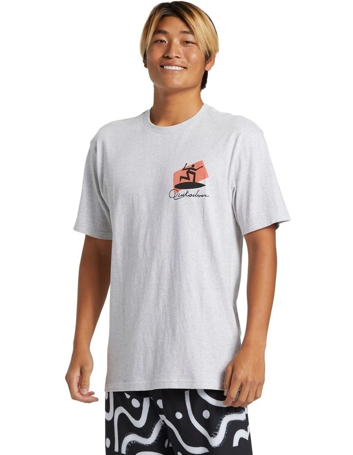 Quik Surfer Short Sleeves T-shirt in Grey image 3
