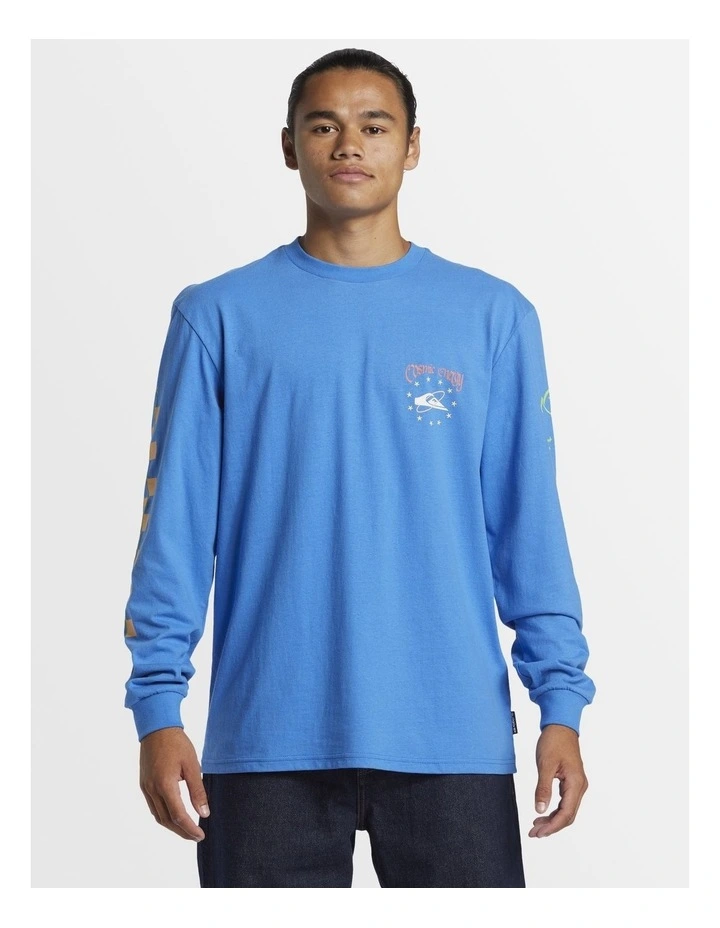 Cosmic Long Sleeves Moe T-shirt in Blue image 1