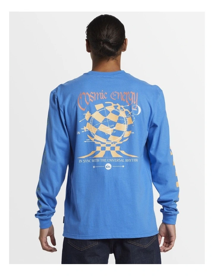 Cosmic Long Sleeves Moe T-shirt in Blue image 2
