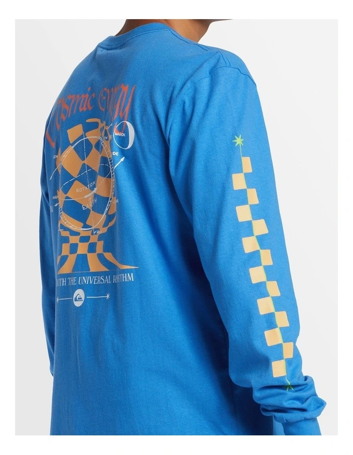 Cosmic Long Sleeves Moe T-shirt in Blue image 4