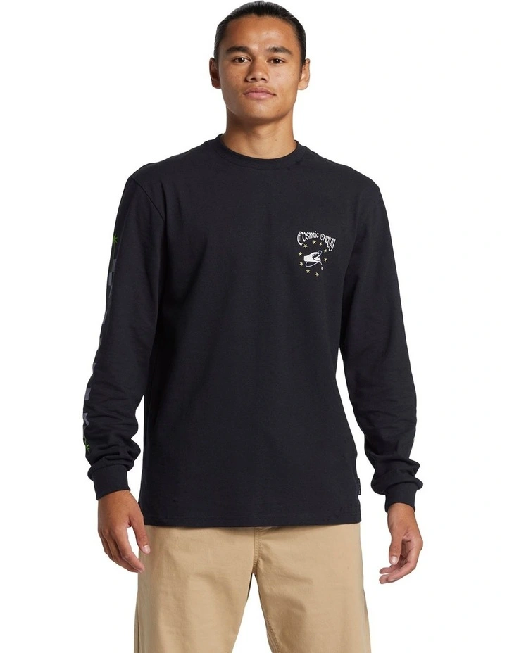 Cosmic Long Sleeves T-shirt in Black image 1