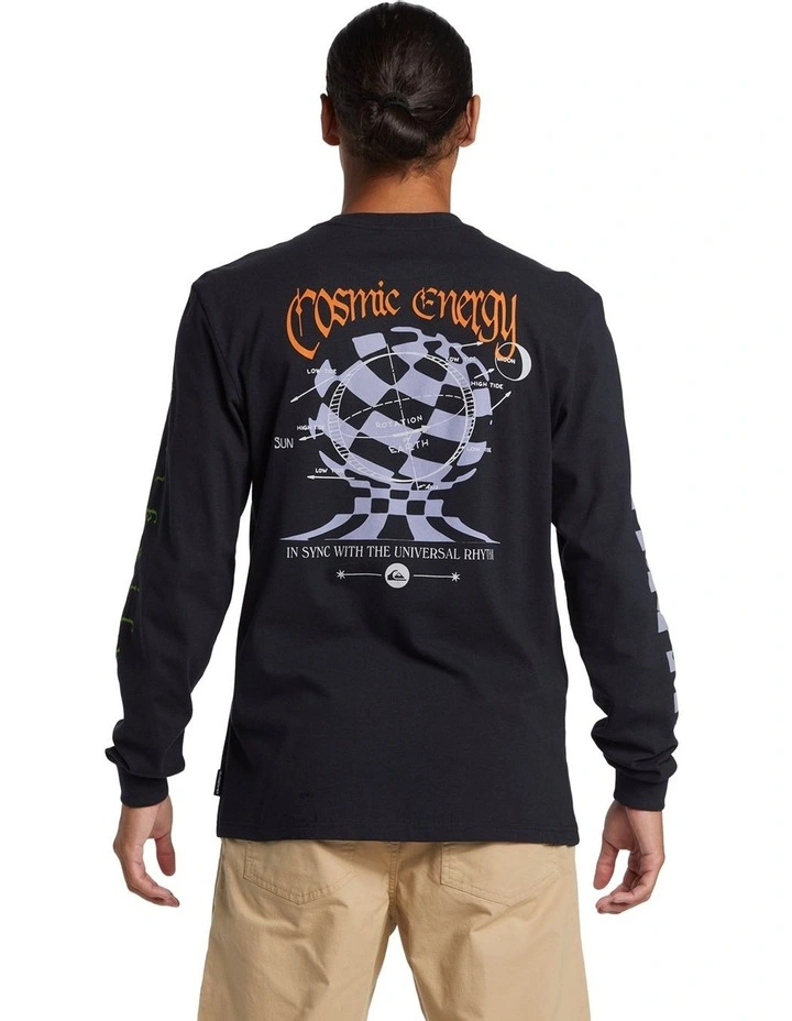 Cosmic Long Sleeves T-shirt in Black image 2