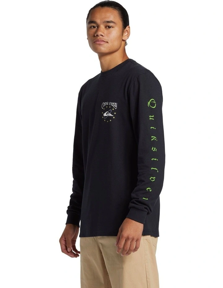 Cosmic Long Sleeves T-shirt in Black image 3