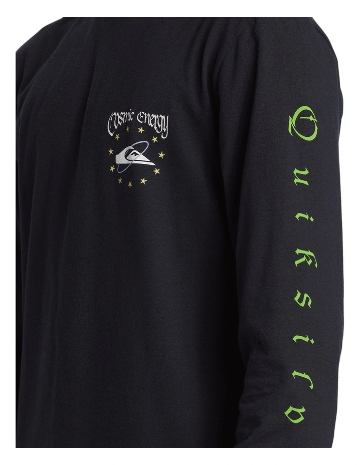 Cosmic Long Sleeves T-shirt in Black image 4