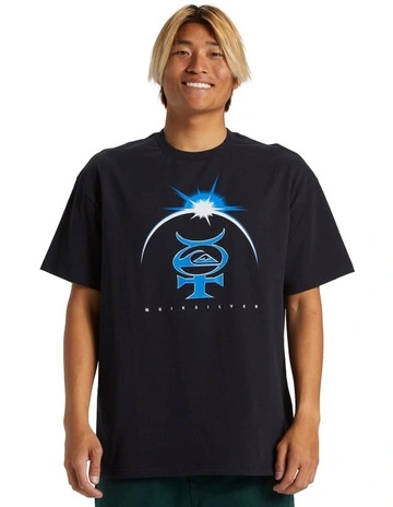 Quik Eclipse Short Sleeves T-shirt in Black