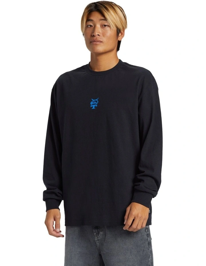 Quik Eclipse Long Sleeves T-shirt in Black image 3