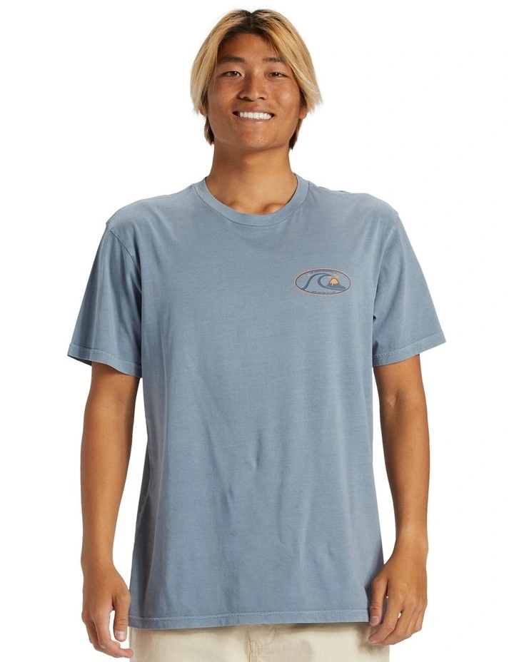 Bubble Oval Short Sleeves T-shirt in Flint Stone image 1