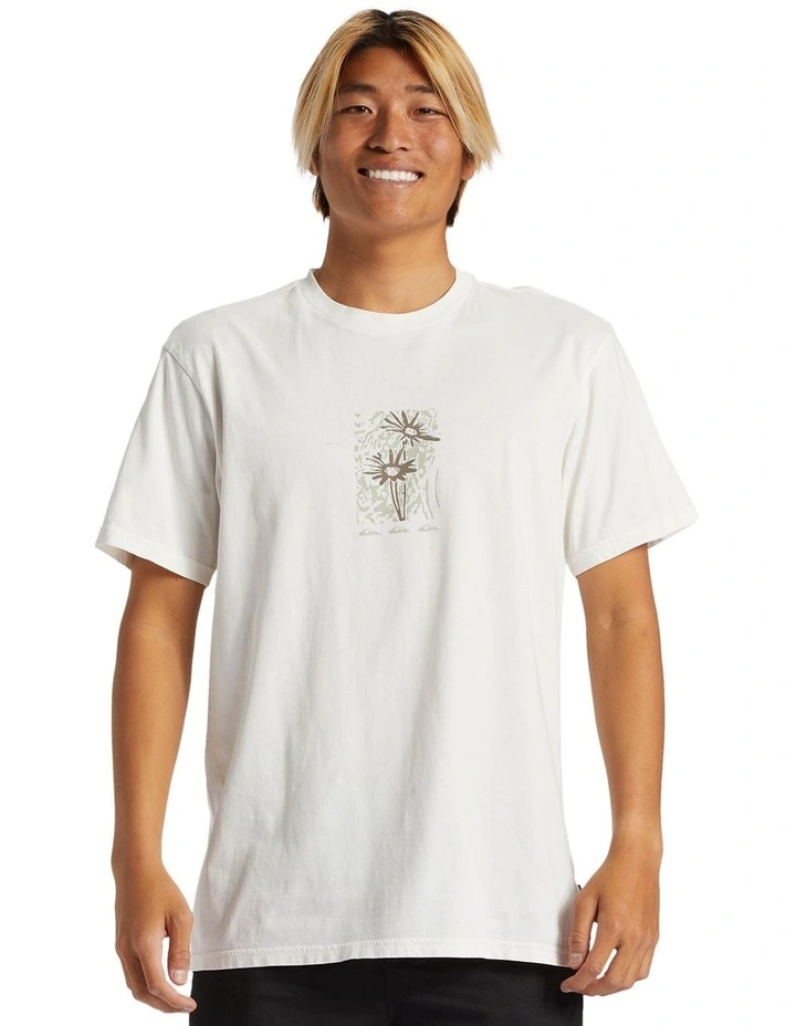 Crazy Daisys Short Sleeves T-shirt in Gardenia image 1