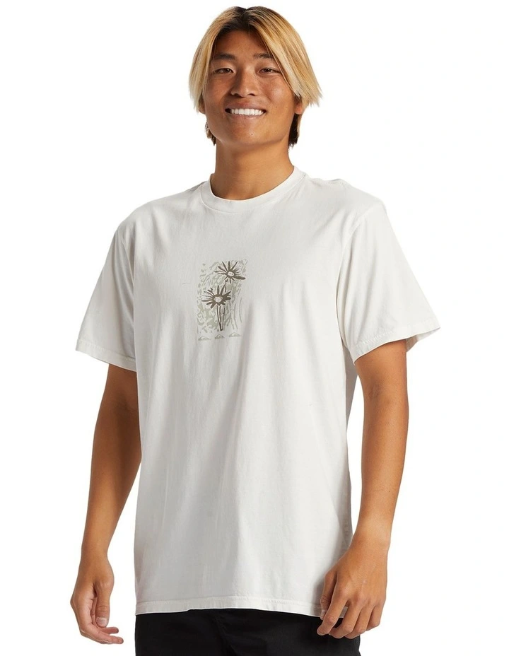 Crazy Daisys Short Sleeves T-shirt in Gardenia image 3