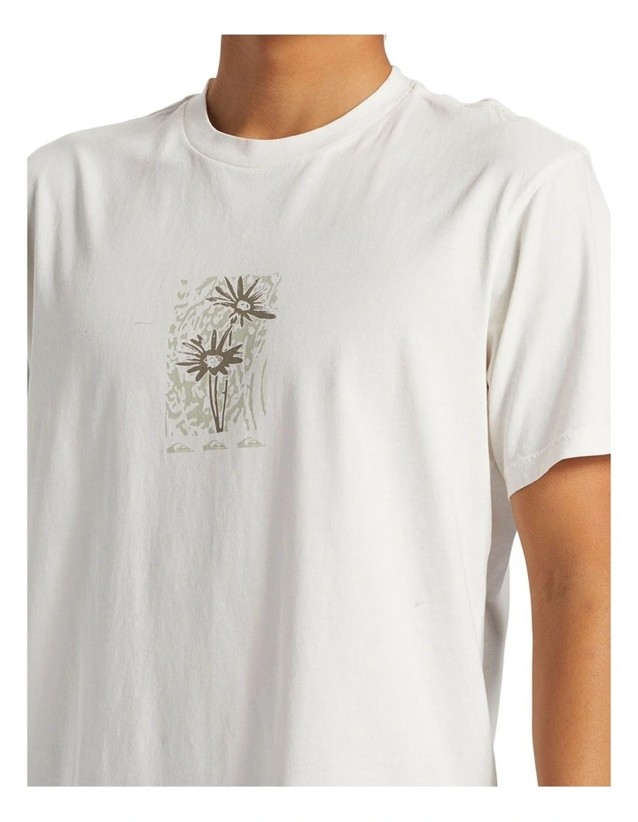 Crazy Daisys Short Sleeves T-shirt in Gardenia image 4