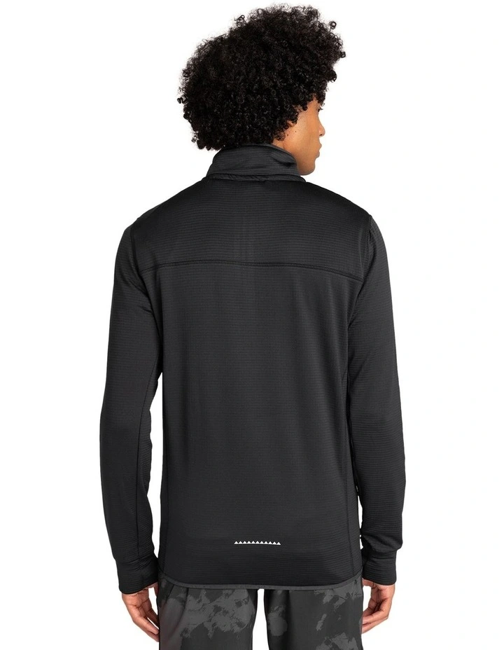 Steep Point Half Zip Base Layer Top in True Black image 2