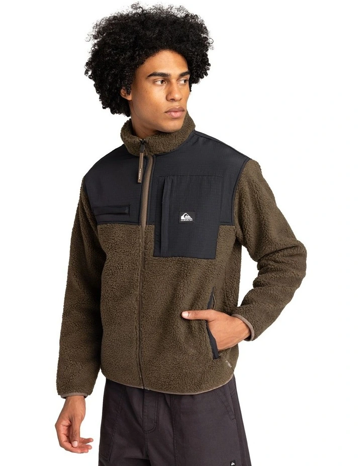 Shallow Water Zip-Up Sweatshirt in Canteen image 1
