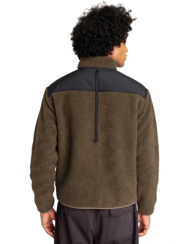 Shallow Water Zip-Up Sweatshirt in Canteen image 2