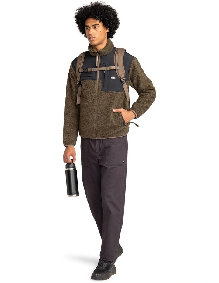Shallow Water Zip-Up Sweatshirt in Canteen image 5