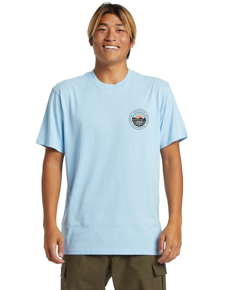 Landscapes Short Sleeve T-Shirt in Airy Blue image 1