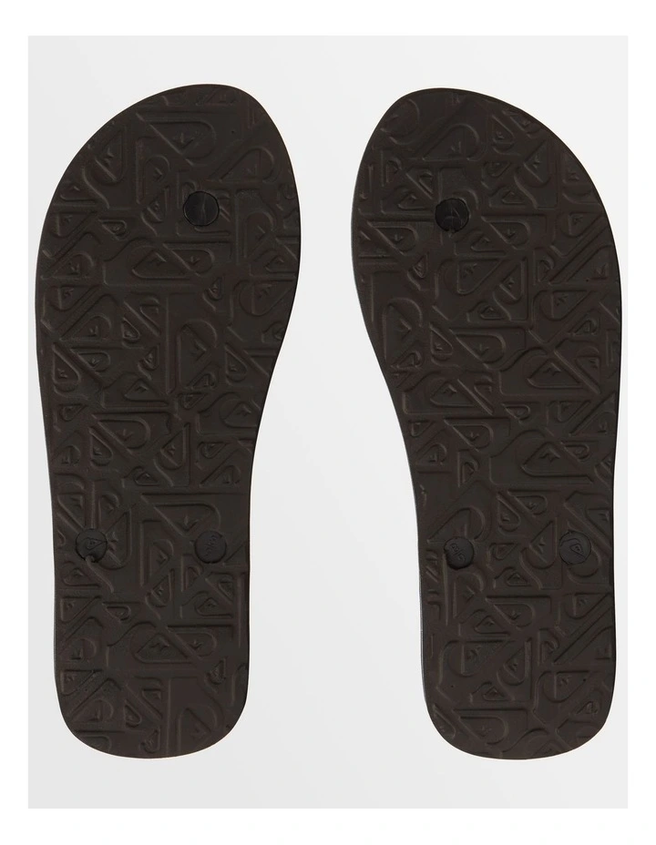Molokai Stripe Beach Flip-Flops in Black image 5