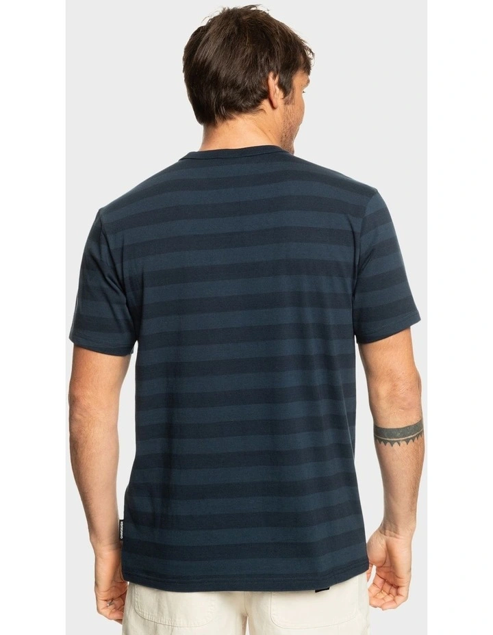 Reid Stripe T-shirt in Blue image 2