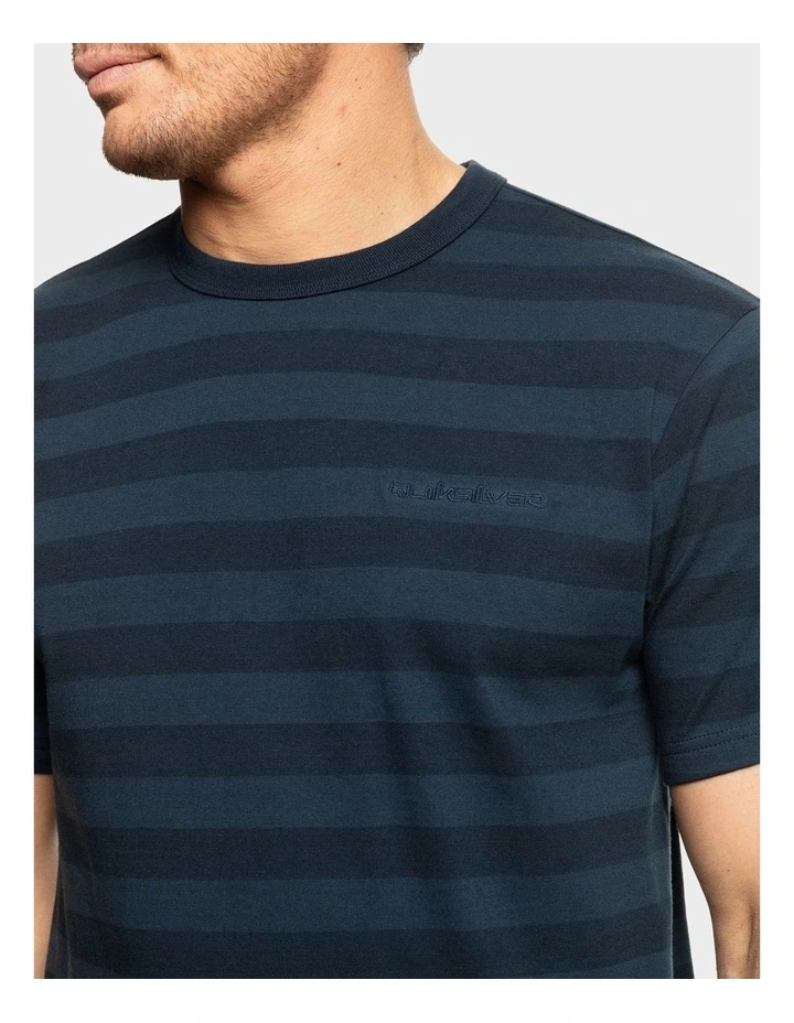 Reid Stripe T-shirt in Blue image 3