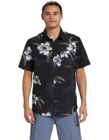 Apero Stretch Classic Shirt in Black