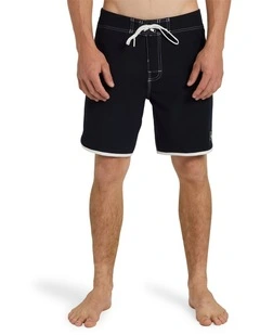 Original Scallop Boardshorts 18 Inch in Black