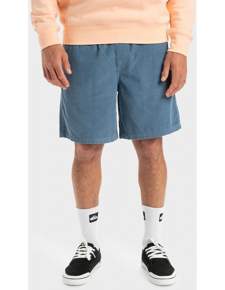 Taxer 18 Inch Corduroy Walkshorts in Blue image 1