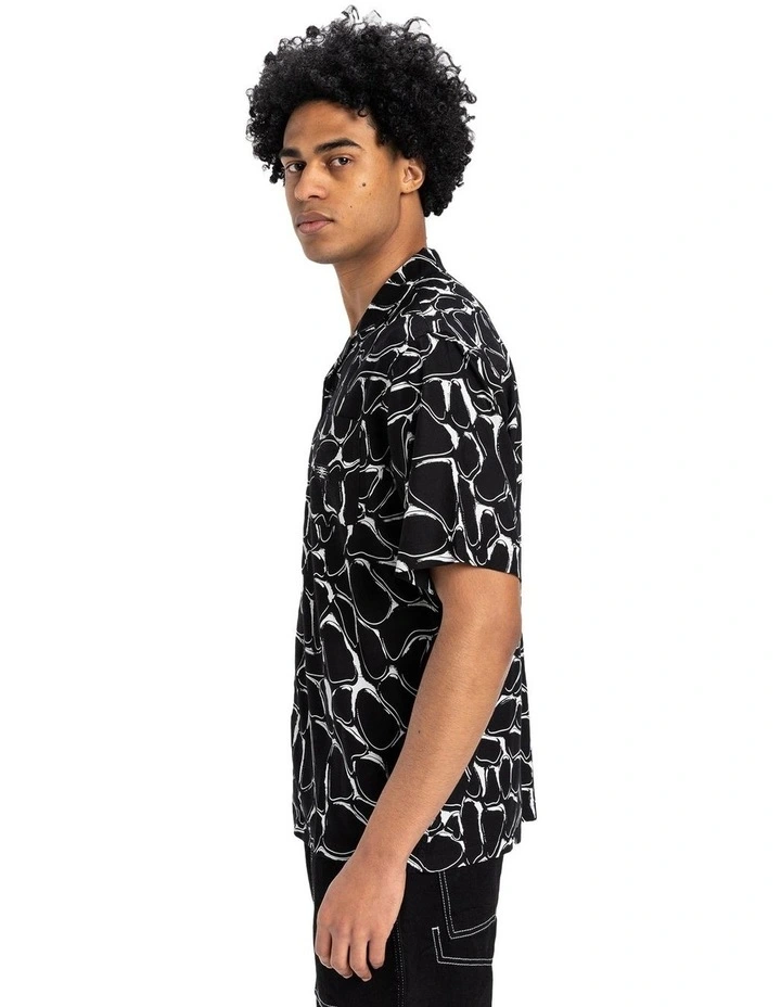 Mercury Chrome Short Sleeve Shirt in Black image 3