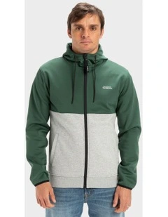 Burnz Zip-Up Hoodie in Forest