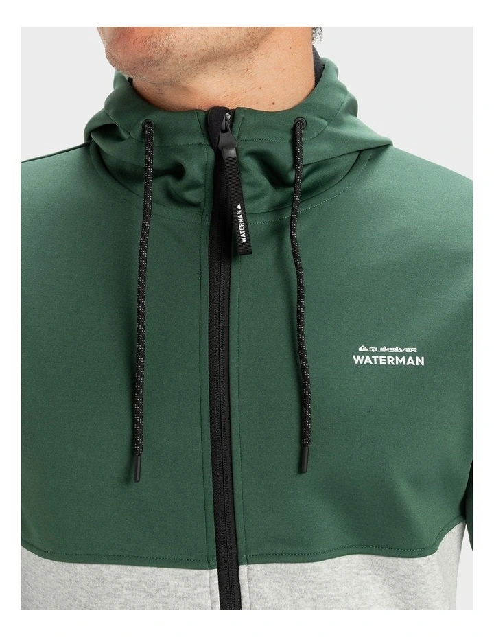 Burnz Zip-Up Hoodie in Forest image 4