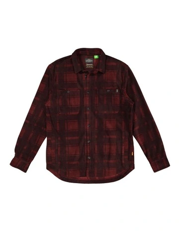 North Sea Expedition Long Sleeve Shirt in Burgundy