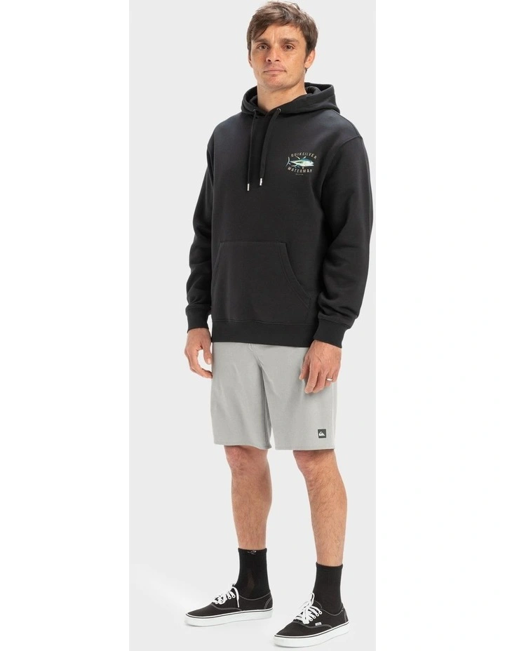 Yellow Fins Pullover Hoodie in Black image 5