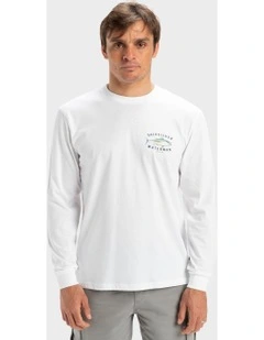 Fins Long Sleeve T-Shirt in White