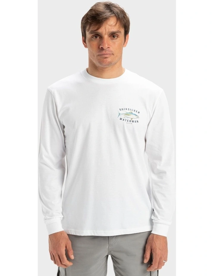 Fins Long Sleeve T-Shirt in White image 1