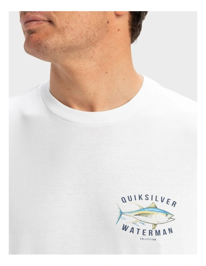 Fins Long Sleeve T-Shirt in White image 4