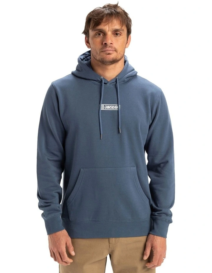 Graphic Mix Pullover Hoodie in Blue image 1